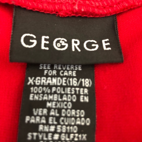 Dark red George skirt size 16/18 - Picture 3 of 4